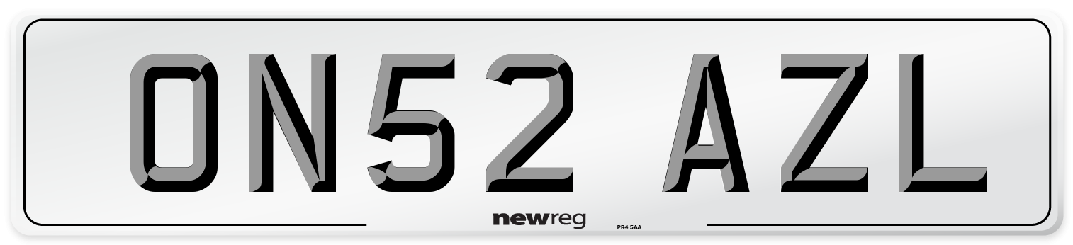 ON52 AZL Number Plate from New Reg